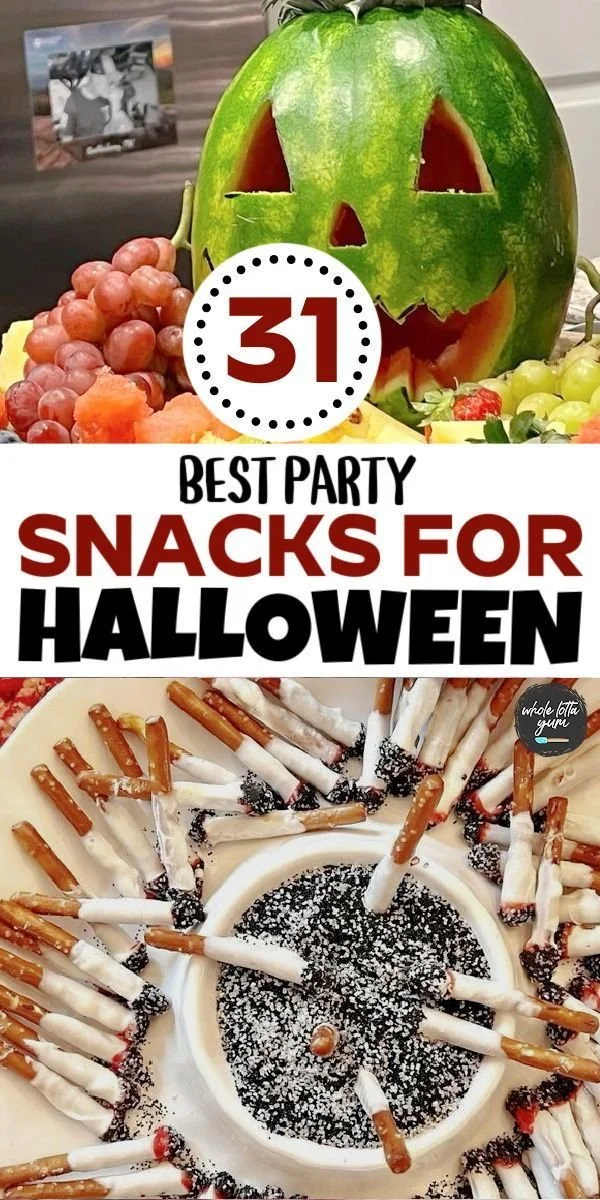 Spooky and easy Halloween snacks for adults including creative recipes and ideas.