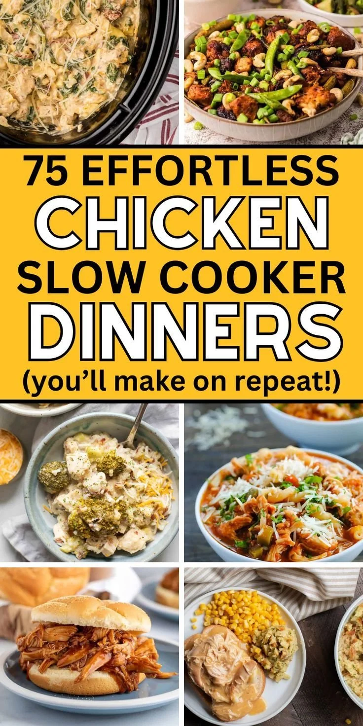 Delicious chicken crock pot meals for busy weeknight dinners