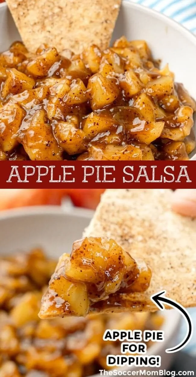 Apple Pie Dip served with cinnamon sugar chips for a sweet treat.