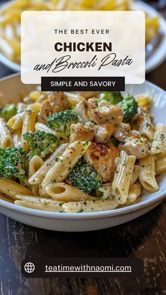 Delicious Chicken and Broccoli Pasta dish served in a bowl