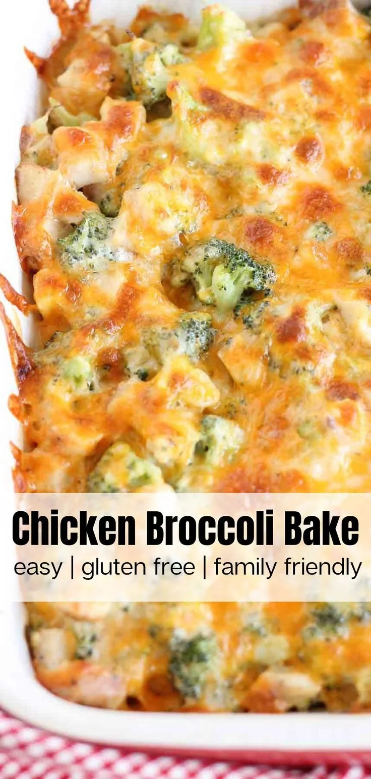 Delicious Chicken Broccoli Bake ready to serve for dinner