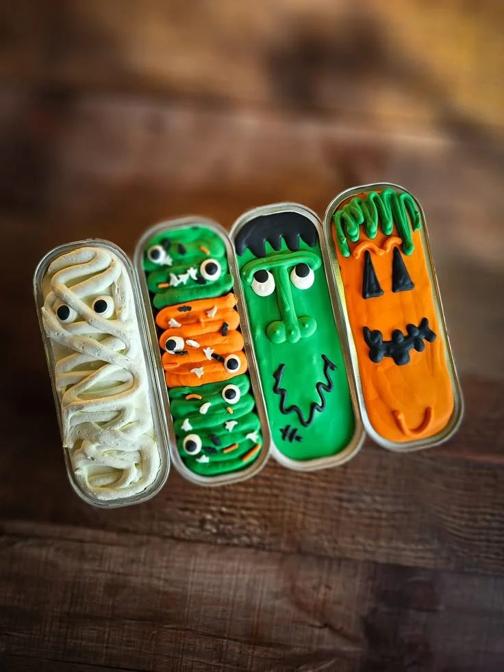 Mini loaf Halloween dog cakes for pet-friendly celebrations