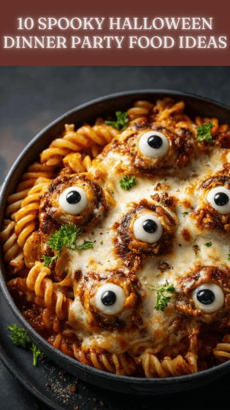 Spooky Halloween dinner party food ideas for 2025 with creative dishes.