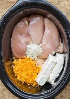 Slow cooker cream cheese chicken bacon ranch sandwich ready to serve