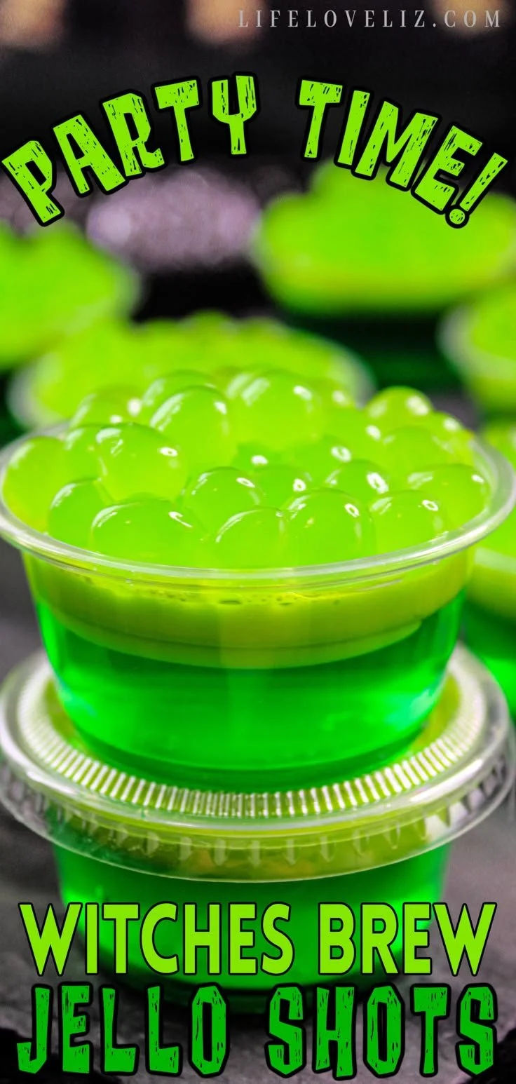 Witches Brew Jello Shots recipe for Halloween parties